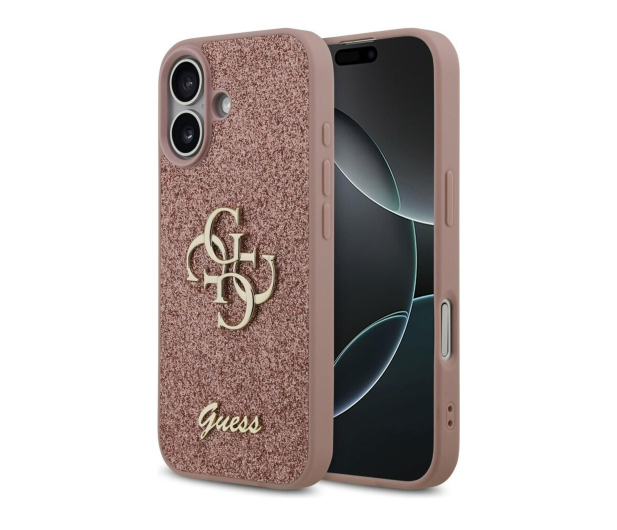 Guess Fixed Glitter Big 4G do iPhone 17 różowy - 1365533 - zdjęcie